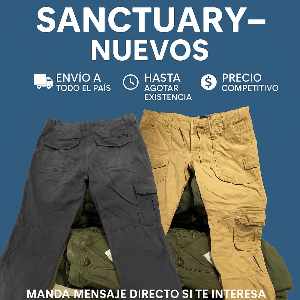 Sanctuary Men's Cargo Pants - Black and Tan 10 pants for $50 mixes sizes 3colors